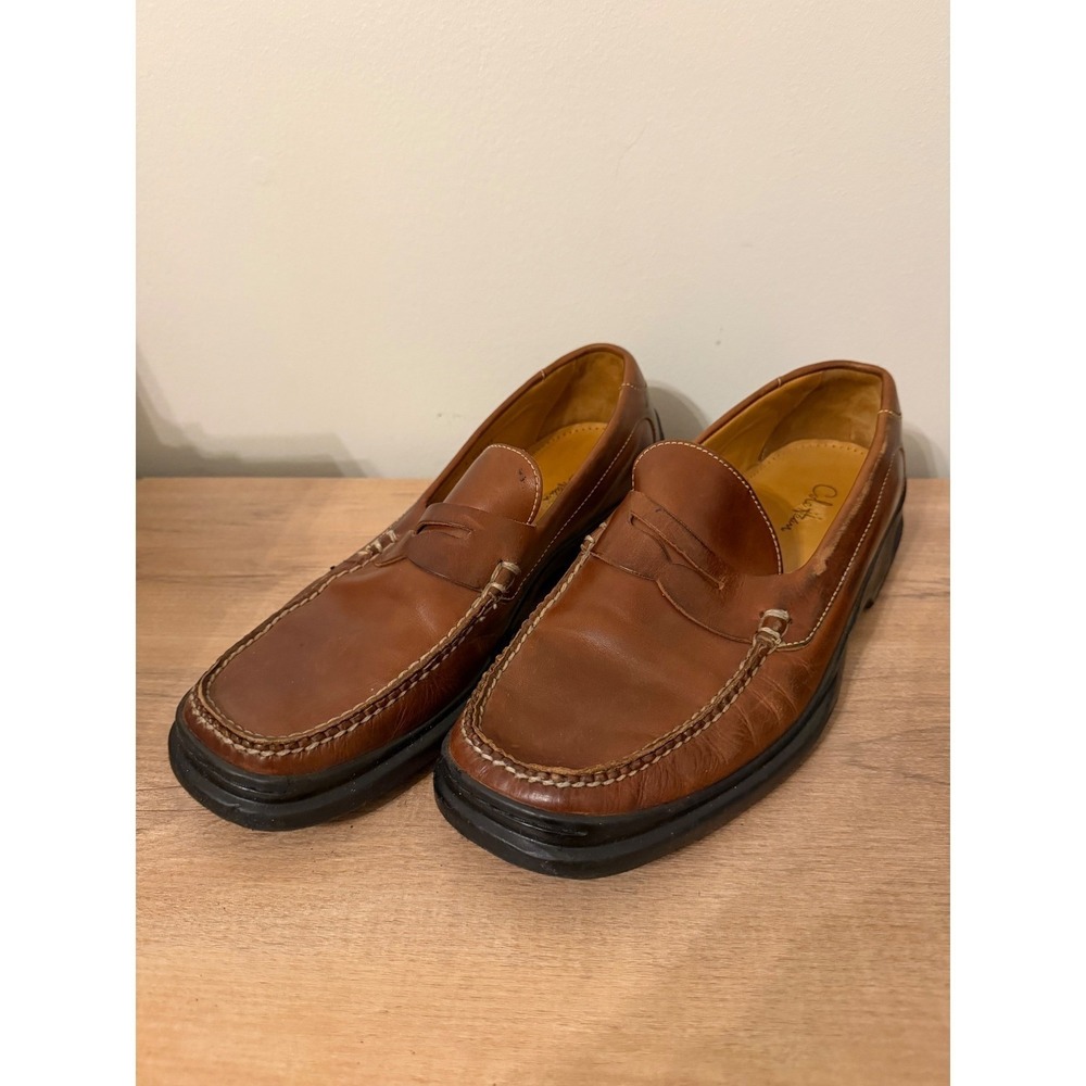 Cole Haan C02961 Giraldo Penny Loafers Men 10 M Brown Leather